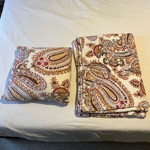 Vera Bradley Paisley Blanket and Pillow
